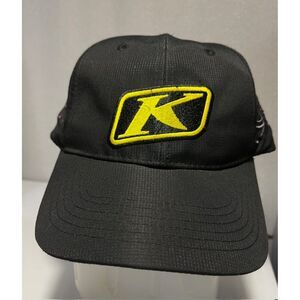 Klim Black Yellow Logo Flexfit Baseball Cap Hat “In our DNA” Adjustable Size